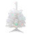 Pre-Lit Artificial Christmas Tree -18" - White - Multicolor Lights - IMAGE 1