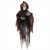 4.5' Black and Brown LED Lighted Hooded Flying Skeleton Halloween Decoration - IMAGE 1