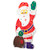 Lighted Holographic Santa Claus Christmas Window Silhouette - 13" - Clear Lights - IMAGE 5
