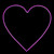 17.75" Neon Style LED Lighted Valentine's Day Heart Window Silhouette Decoration - IMAGE 1