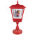 25.25" Lighted Red Musical Santa Claus Snowing Table Top Christmas Street Lamp - IMAGE 3