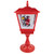 25.25" Lighted Red Musical Santa Claus Snowing Table Top Christmas Street Lamp - IMAGE 4