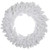 Pre-Lit LED White Canadian Pine Artificial Christmas Wreath, 30-Inch, Clear Lights - IMAGE 1