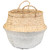 Seagrass Belly Wicker Basket with Handles - 13" - Silver and Beige - IMAGE 2