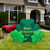 60" Inflatable Lighted Happy St. Patrick's Day Triple Shamrock Outdoor Decoration - IMAGE 2