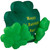 60" Inflatable Lighted Happy St. Patrick's Day Triple Shamrock Outdoor Decoration - IMAGE 4