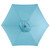 6.5' Outdoor Patio Market Umbrella with Hand Crank - Turquoise Blue - IMAGE 3