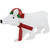 Lighted 2D Glittered Polar Bear Outdoor Christmas Decoration - 18.5" - Clear Lights - IMAGE 3