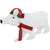 18.5" Lighted White 2D Glittered Polar Bear Outdoor Christmas Decor - IMAGE 4