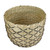 12" Natural Brown and Black Woven Lattice Seagrass Basket - IMAGE 4