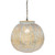 14.5" White and Gold Moroccan Style Hanging Lantern Ceiling Light Fixture - IMAGE 1