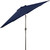 9ft Outdoor Patio Market Umbrella with Hand Crank and Tilt, Navy Blue - IMAGE 5