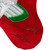 20" Red Velveteen Golf Themed Christmas Stocking with White Embroidered Cuff - IMAGE 6