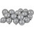 72ct Silver Shiny and Matte Christmas Glass Ball Ornaments 4" (100mm) - IMAGE 1