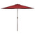 9ft Outdoor Patio Market Umbrella with Hand Crank and Tilt, Burgundy - IMAGE 1