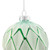 Harlequin Christmas Glass Ball Ornaments - 4" (100mm) - Mint Green - 4ct