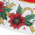 48" Red and White Poinsettia Christmas Tree Skirt - IMAGE 4