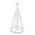 4' Purple LED Lighted Show Cone Christmas Tree Outdoor Decor - IMAGE 2