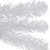 30" Snow White Pine Artificial Teardrop Christmas Swag, Unlit - IMAGE 5