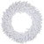Pre-Lit White Pine Battery Operated Christmas Wreath - 36" - Multicolor LED Lights - IMAGE 1