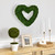 13.5" Green Reindeer Moss Heart Twig Artificial Wreath - IMAGE 2