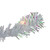 4' Pre-lit White Iridescent Pine Artificial Christmas Tree - Clear Lights - IMAGE 4