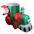 4.5' Inflatable Santa on Locomotive Train Lighted Outdoor Christmas Decoration - IMAGE 2