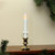8.5" Pre-Lit White and Gold LED Flickering Window Christmas Candle Lamp - IMAGE 2