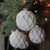 4ct White and Gray Diamond Matte Christmas Ball Ornaments 4" (100mm) - IMAGE 2