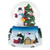 4.75" Snowman with Cardinals Musical Christmas Tree Snow Globe - IMAGE 1