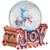 Musical Joy Gingerbread Sleigh with Snowman Christmas Snow Globe - 5.25" - IMAGE 4