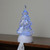 9.5" Clear LED Glitter Swirl Christmas Tree Stocking Holder - IMAGE 4