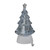 9.5" Clear LED Glitter Swirl Christmas Tree Stocking Holder - IMAGE 2