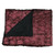 Burgundy and Black Plush and Velvety Faux Fur Throw Blanket 50" x 60" - IMAGE 3