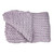 Light Purple Cable Knit Plush Throw Blanket 50 x 60 - IMAGE 1