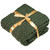 Plush Cable Knit Textured Throw Blanket - 50" x 60" - Hunter Green - IMAGE 3