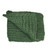 Hunter Green Cable Knit Plush Throw Blanket 50" x 60" - IMAGE 3