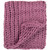 Cable Knit Plush Throw Blanket - 50" x 60" - Orchid Purple