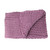Mulberry Purple Cable Knit Plush Throw Blanket 50" x 60" - IMAGE 1