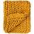 Cable Knit Plush Textured Throw Blanket - 50 x 60 - Mustard Yellow
