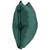 16" Solid Hunter Green Plush Velvet Square Throw Pillow with Piped Edging - IMAGE 3