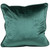 16" Solid Hunter Green Plush Velvet Square Throw Pillow with Piped Edging - IMAGE 1