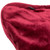 17" Solid Wine Red Velvet Plush Square Throw Pillow with Piped Edging - IMAGE 4