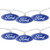 Ford Logo Indoor Outdoor Patio Light Set - 12' White Wire - 10ct - IMAGE 1