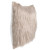 Textured Faux Fur with Suede Throw Pillow  - 17" x 17" - Beige Taupe and White - IMAGE 3