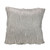 Textured Faux Fur with Suede Throw Pillow  - 17" x 17" - Beige Taupe and White - IMAGE 1