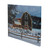 LED Fiber Optic Snowy Red Barn Christmas Canvas Wall Art 15.75" x 12" - IMAGE 2