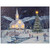 LED Lighted Snow Covered Church Christmas Wall Art - 12" x 15.75" - IMAGE 2