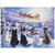 LED Lighted Dogs and Santa's Sleigh Christmas Canvas Wall Art - 12" x 15.75" - IMAGE 2