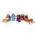 Pack of 8 Red and Purple Plush Christmas Nativity Figurines 5.5" - IMAGE 1